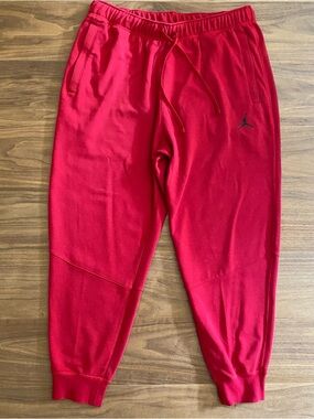Jordan Red Jogger Sweatpants XL Jumpman Athletic Pants